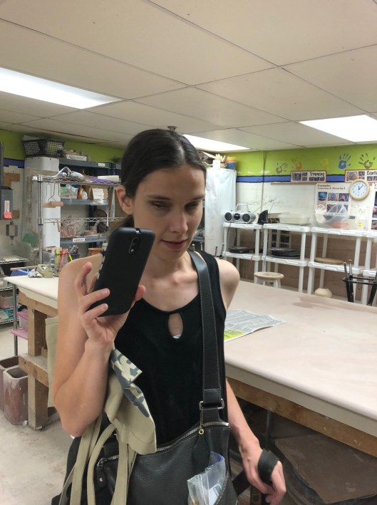 Me in the Pottery Studio